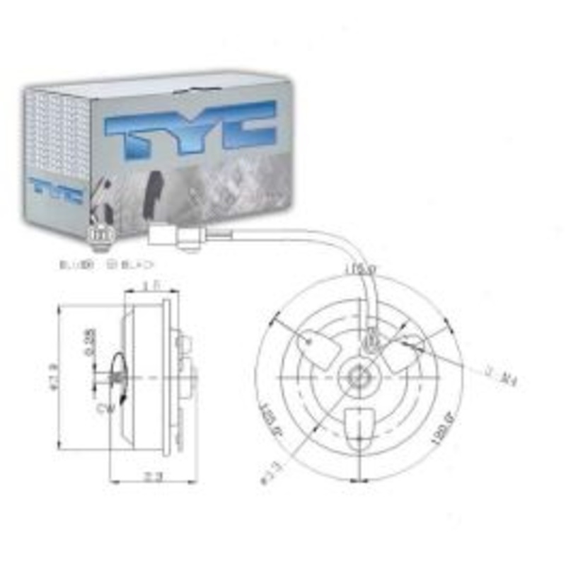 TYC Right Engine Cooling Fan Motor for 1994-2001 Acura Integra