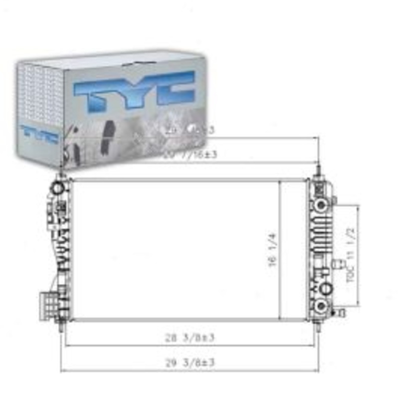 TYC 13328 Radiator Assembly