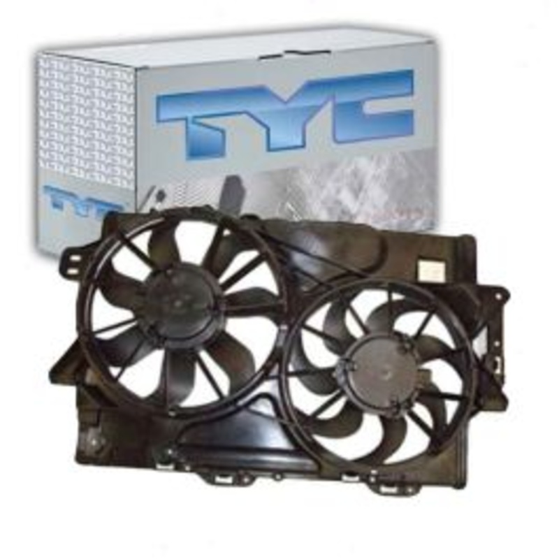 TYC Dual Radiator & Condenser Fan Assembly for 2008-2009 Pontiac Torrent 3.6L V6