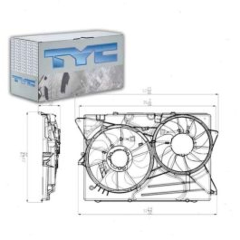 TYC 622780 Dual Radiator & Condenser Fan Assembly