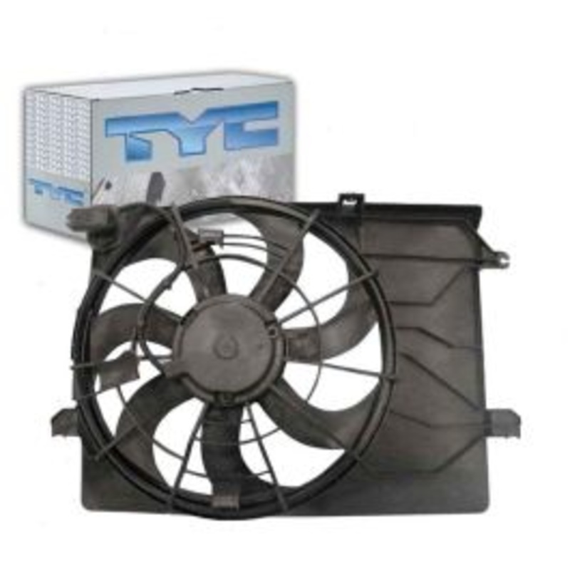 TYC Dual Radiator & Condenser Fan Assembly for 2010-2015 Hyundai Tucson