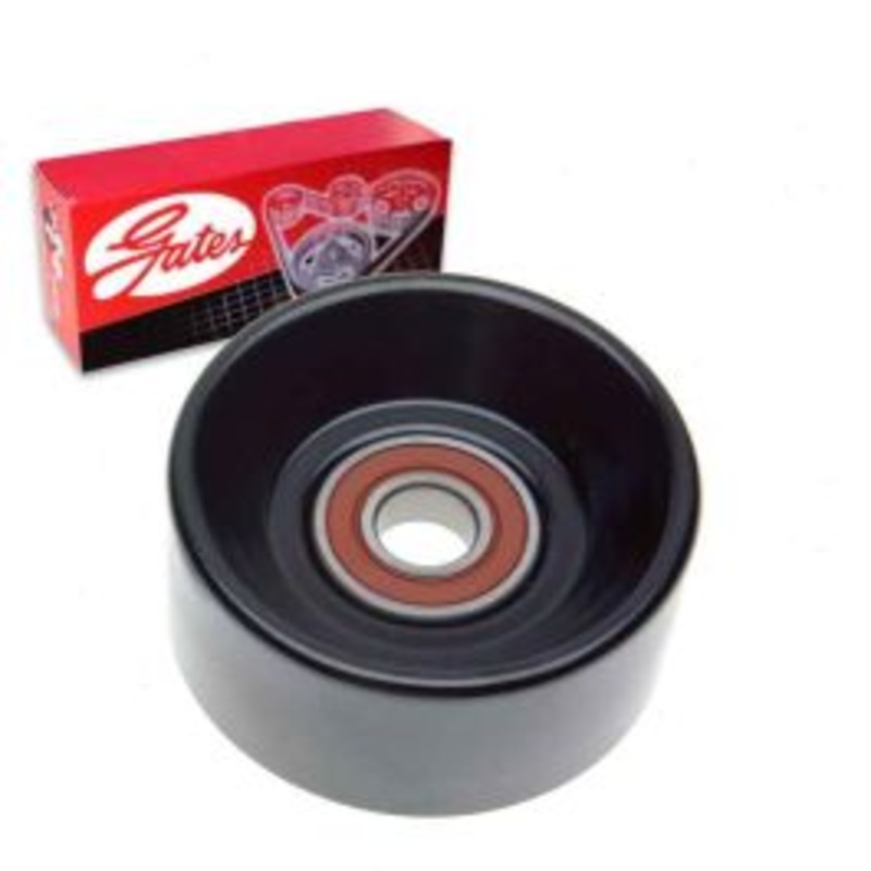 Gates DriveAlign Smooth Pulley Drive Belt Idler Pulley for 1999-2003 Ford F-250 Super Duty 7.3L V8