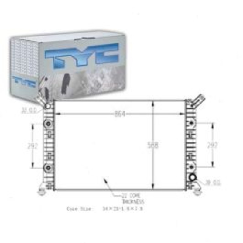 TYC 13301 Radiator Assembly
