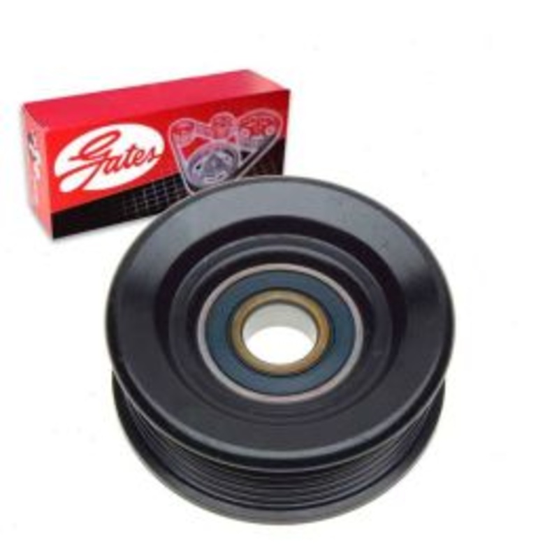 Gates DriveAlign Grooved Pulley Drive Belt Idler Pulley for 2000-2011 Ford Crown Victoria 4.6L V8