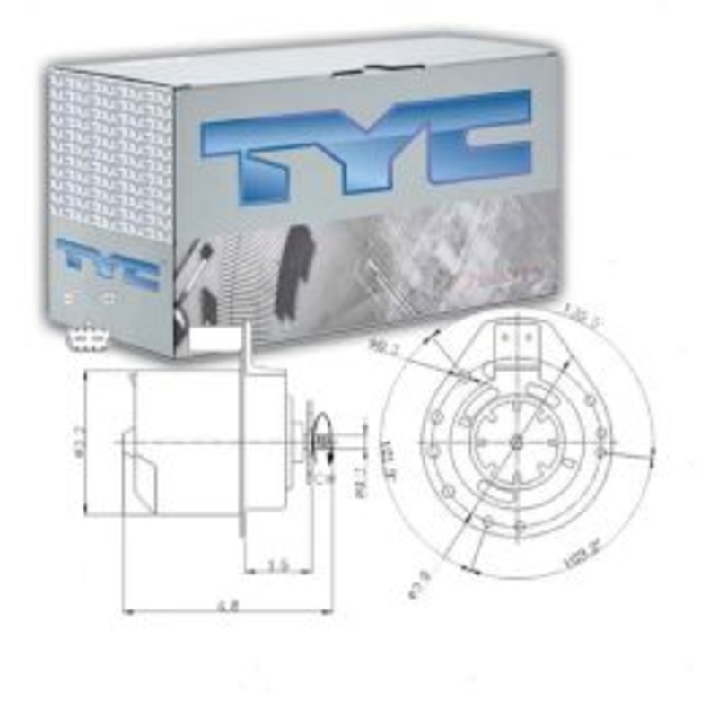 TYC Engine Cooling Fan Motor for 1989-1994 Pontiac Sunbird