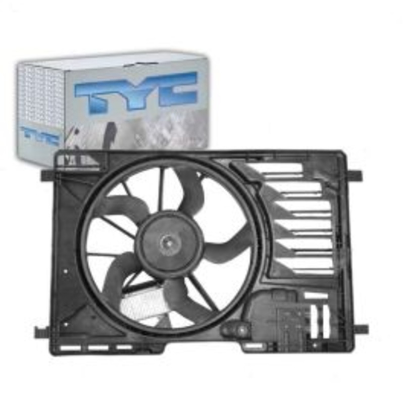 TYC Dual Radiator & Condenser Fan Assembly for 2013-2016 Ford Escape 1.6L 2.5L L4