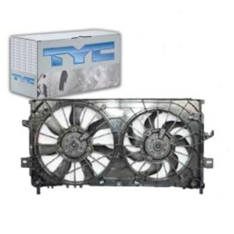 TYC Dual Radiator & Condenser Fan Assembly for 2008-2009 Buick LaCrosse 5.3L V8