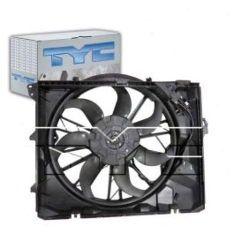 TYC Dual Radiator & Condenser Fan Assembly for 2009-2012 BMW 328i xDrive 3.0L L6