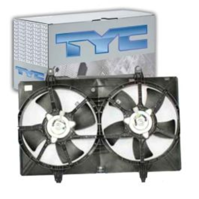 TYC Dual Radiator & Condenser Fan Assembly for 2004-2009 Nissan Quest