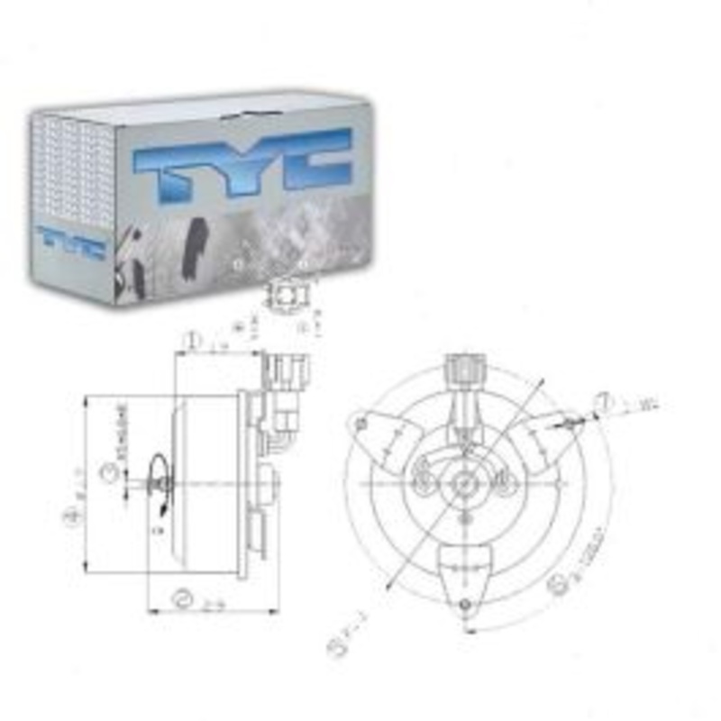 TYC Right Engine Cooling Fan Motor for 2002-2006 Nissan Altima 2.5L L4