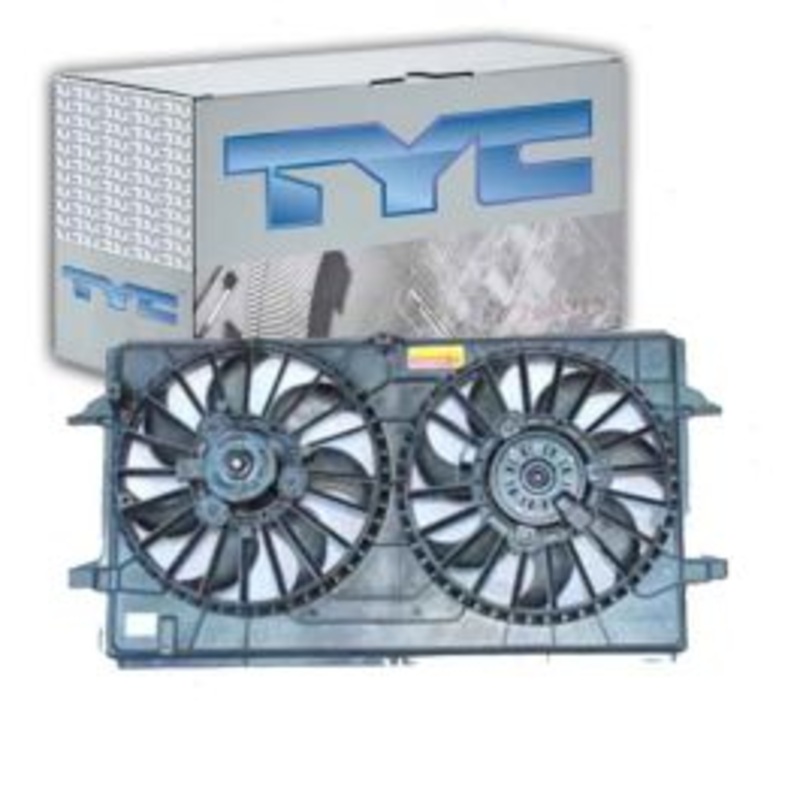TYC Dual Radiator & Condenser Fan Assembly for 2006-2010 Pontiac G6 3.5L 3.6L 3.9L V6