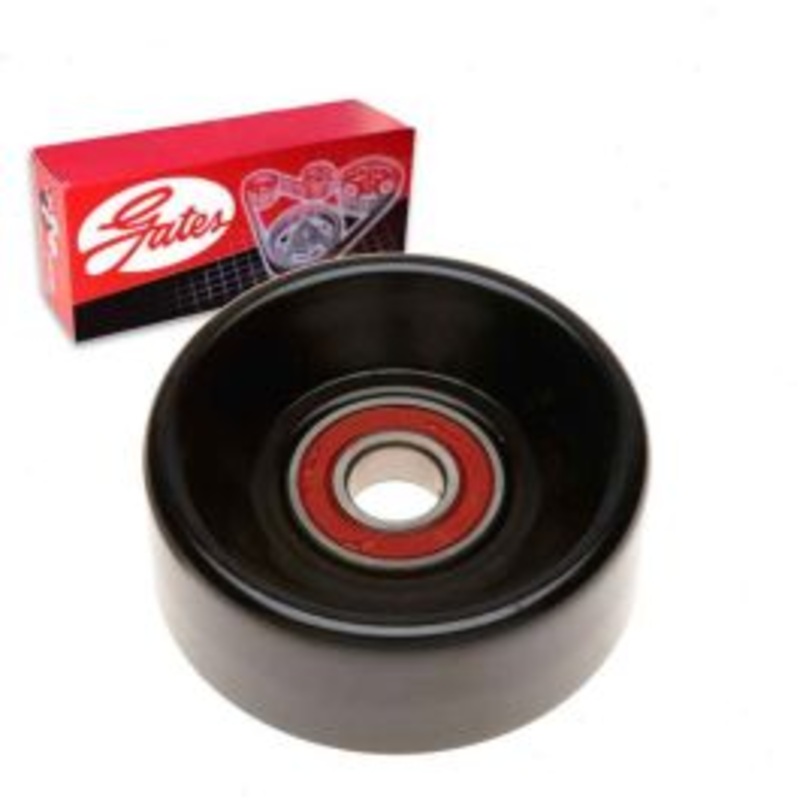Gates DriveAlign Drive Belt Idler Pulley for 1995-1998 Dodge B2500 3.9L 5.2L 5.9L V6 V8