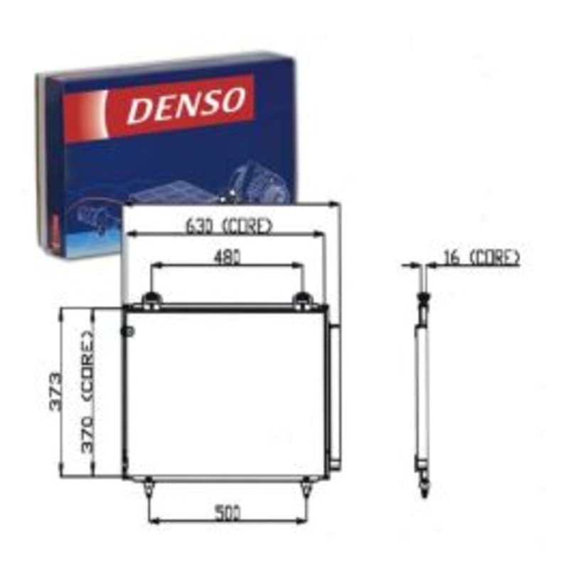 DENSO AC Condenser for 2005-2008 Toyota Corolla 1.8L L4