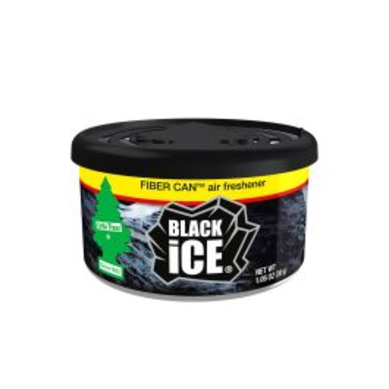 Little Trees Black Ice Fiber Can Air Freshener Home Car (Pack of 1-6)